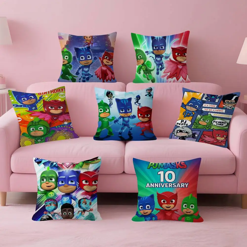 

Забавная подушка с аниме-персонажами M-Masks, подарок, украшение для дома, офиса, спальни, дивана, автомобиля, чехол для подушки 45x45