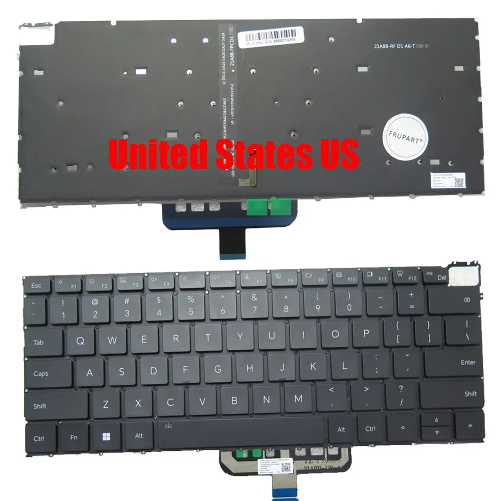 GLO-G56 GLO-G561 Laptop Backlit Keyboard For Honor MagicBook X14 Black United Kingdom UK/United States US