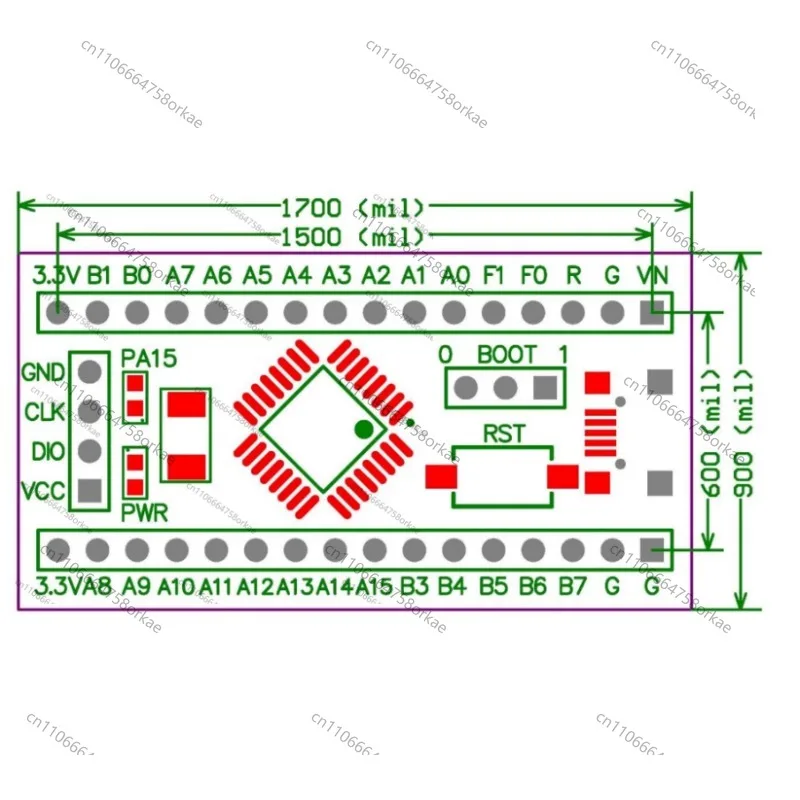 STM32F030 Minimum System Development Board STM32F030K6T6 Core Board F0 Development Board Cortex-M0