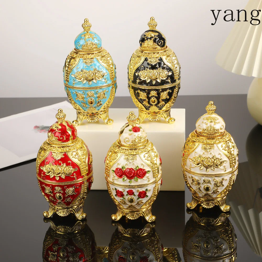 CX fashion retro light luxury plastic toothpick holder rose press toothpick holder