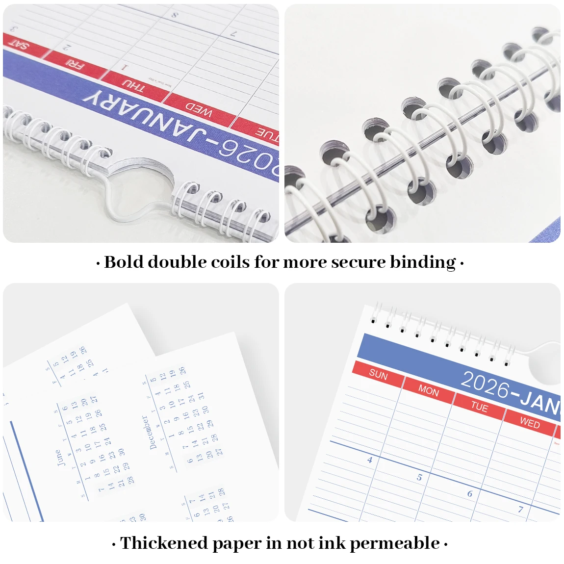 تقويم حائط 2026، مخطط شهري معلق لمدة 12 شهرًا، جدول حائط كبير قابل للكتابة، تقويم شهري قابل للطي للمنزل والمكتب