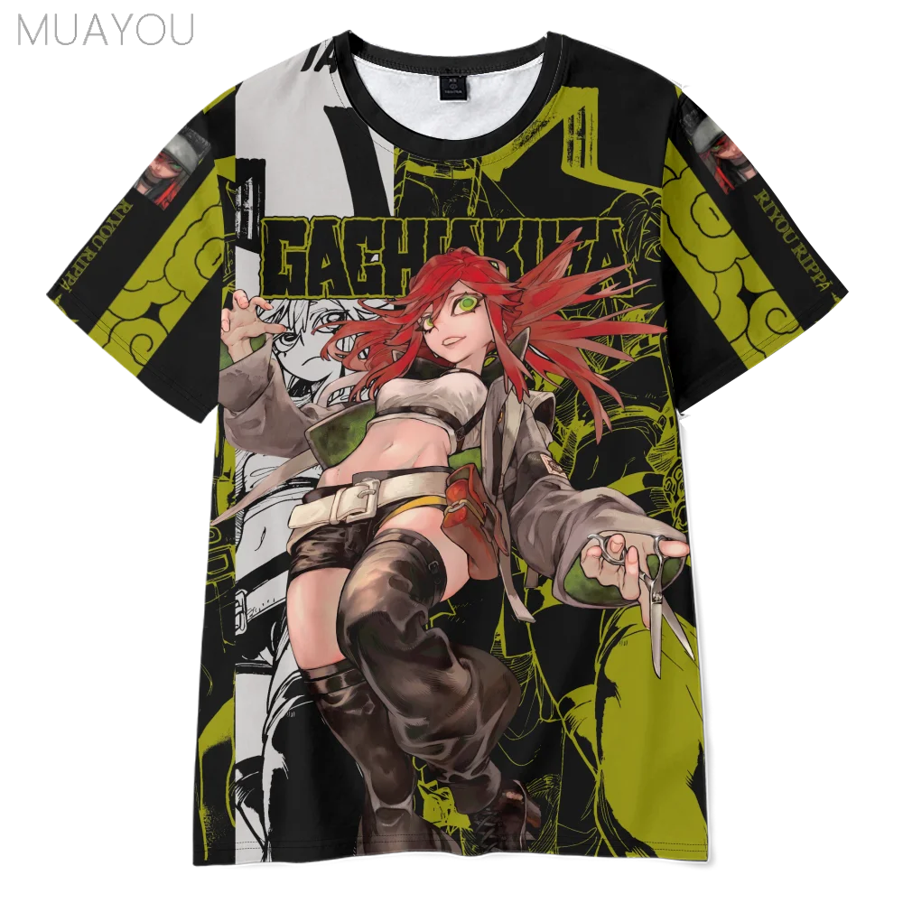 Gachi akuta T shier Anime Harajuku Street 3D Print Men Tops Lightweight Funny Comic Streetwear Gachiakuta Cosplay kids