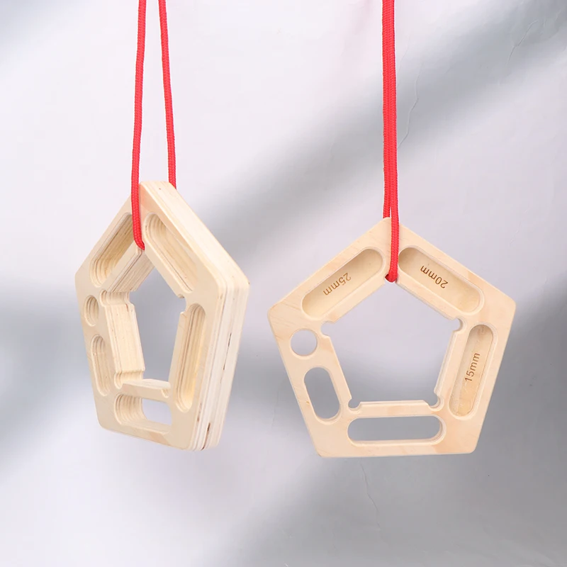 1Pair Finger Strengthen Climbing Board Pull-Ups Weight Hang Trainer Portable Tool Grip Forearm Strengthener Exercise