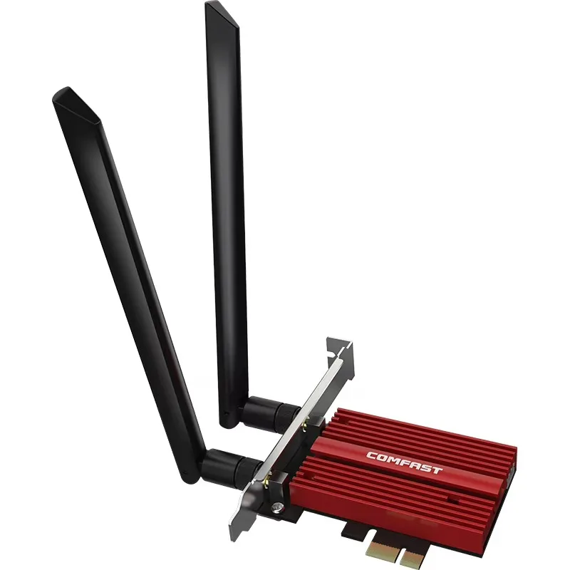 WiFi 6 PCIe Wireless Network Card Dual Band High Speed Desktop Gaming WiFi Adapter