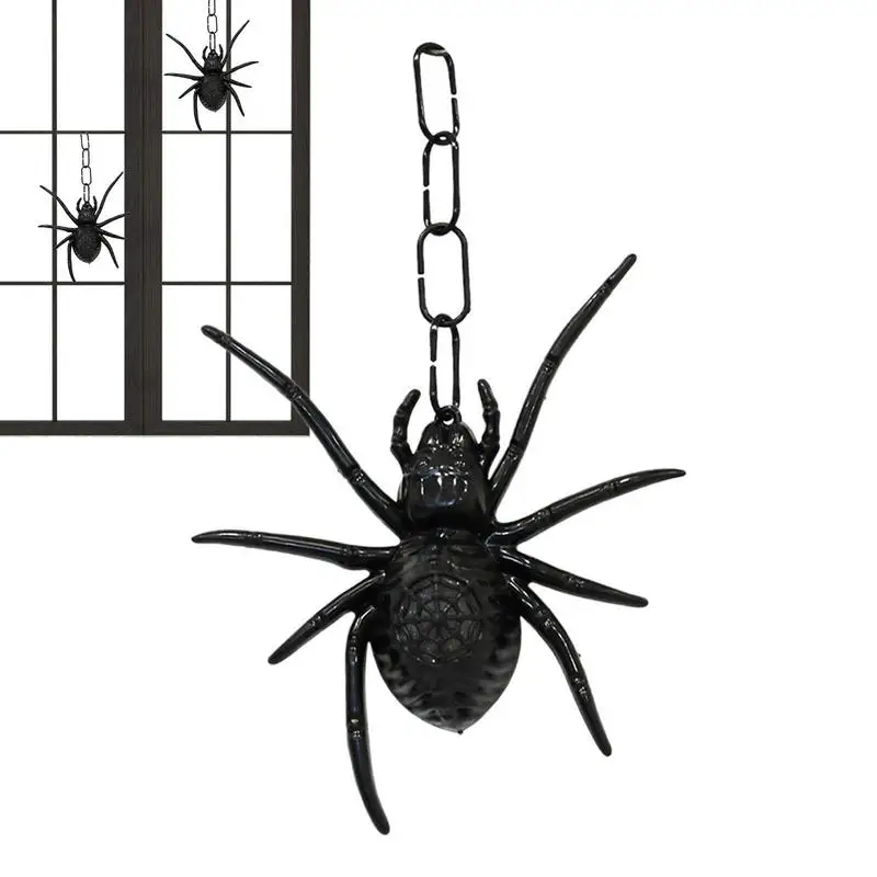 Spider Ornaments For Tree Halloween Decor Led Spider Black Spider Lighted Ornament Horror Festival Prank Props Decoration