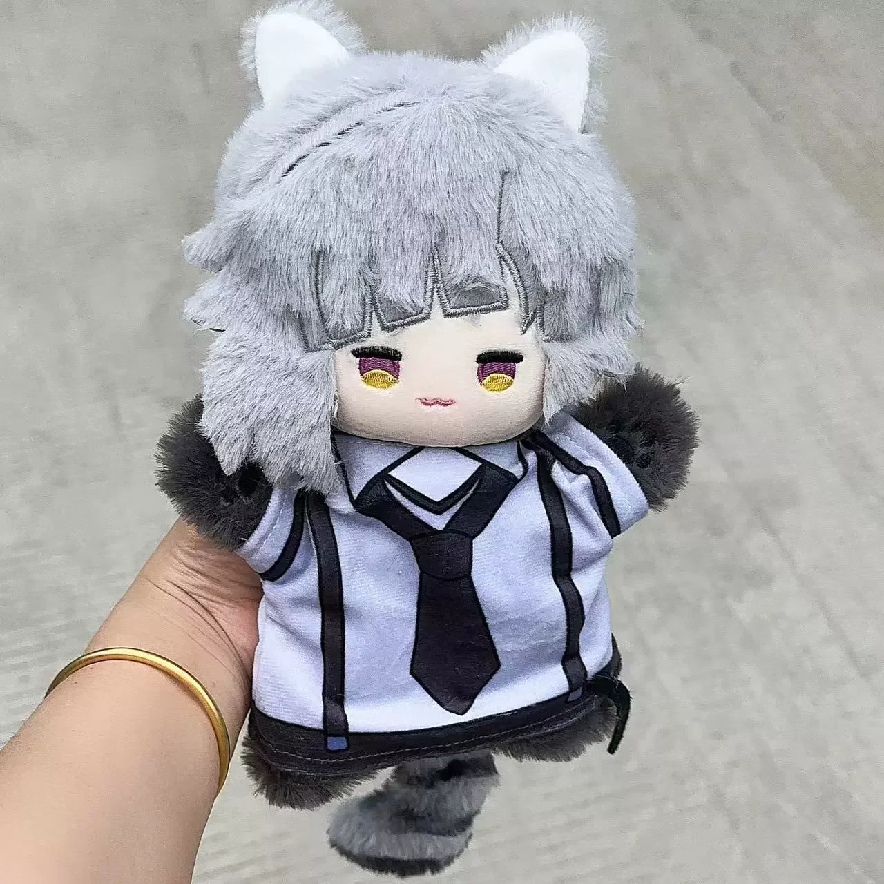 Anime perros callejeros Bungou muñeco de marioneta de mano de felpa 25CM Osamu Dazai Nakahara Chuuya guante de peluche suave juguetes regalo de cumpleaños