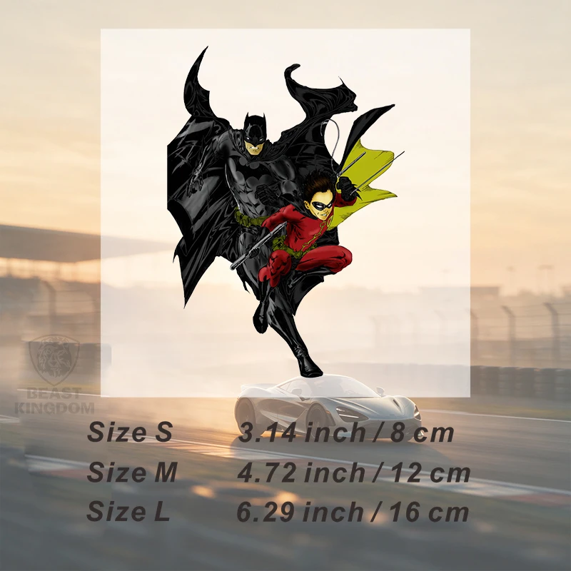 Car StickersCreative Custom Superhero Duo Graphic Design Cartoon Comic Style High Quality HD for Car Decor Wall Art Decals
