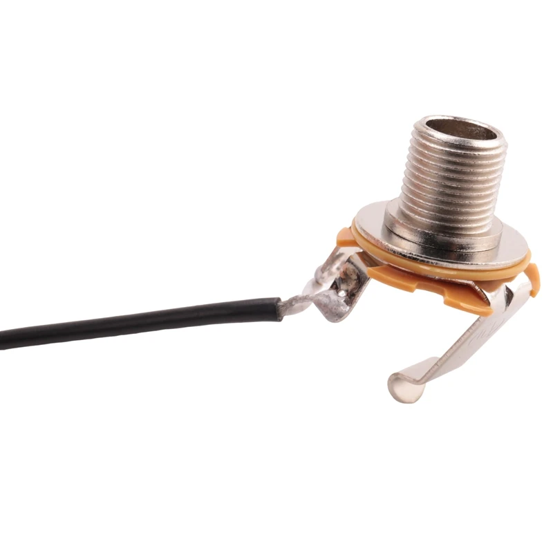 2Pcs 50MM Guitar Pickup Piezo Transducer Prewired Amplifier With 6.35MM Output Jack For Acoustic Guitar Ukulele Cigar Box Guitar