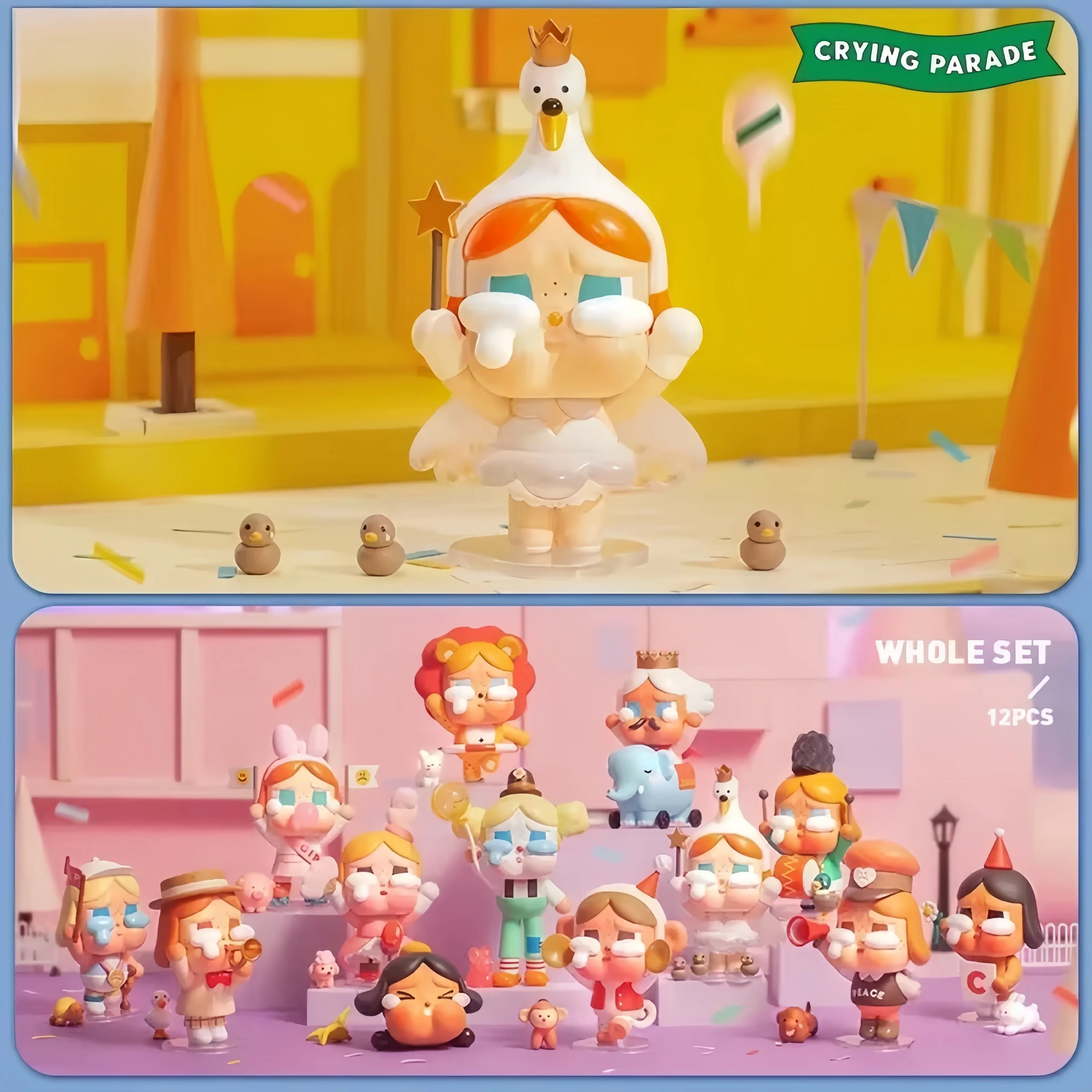 

Crybaby Crying Parade Series Original Blind Box Mystery Box Guess Bag Toys Doll Cute Anime Figure Desktop Ornaments Collection