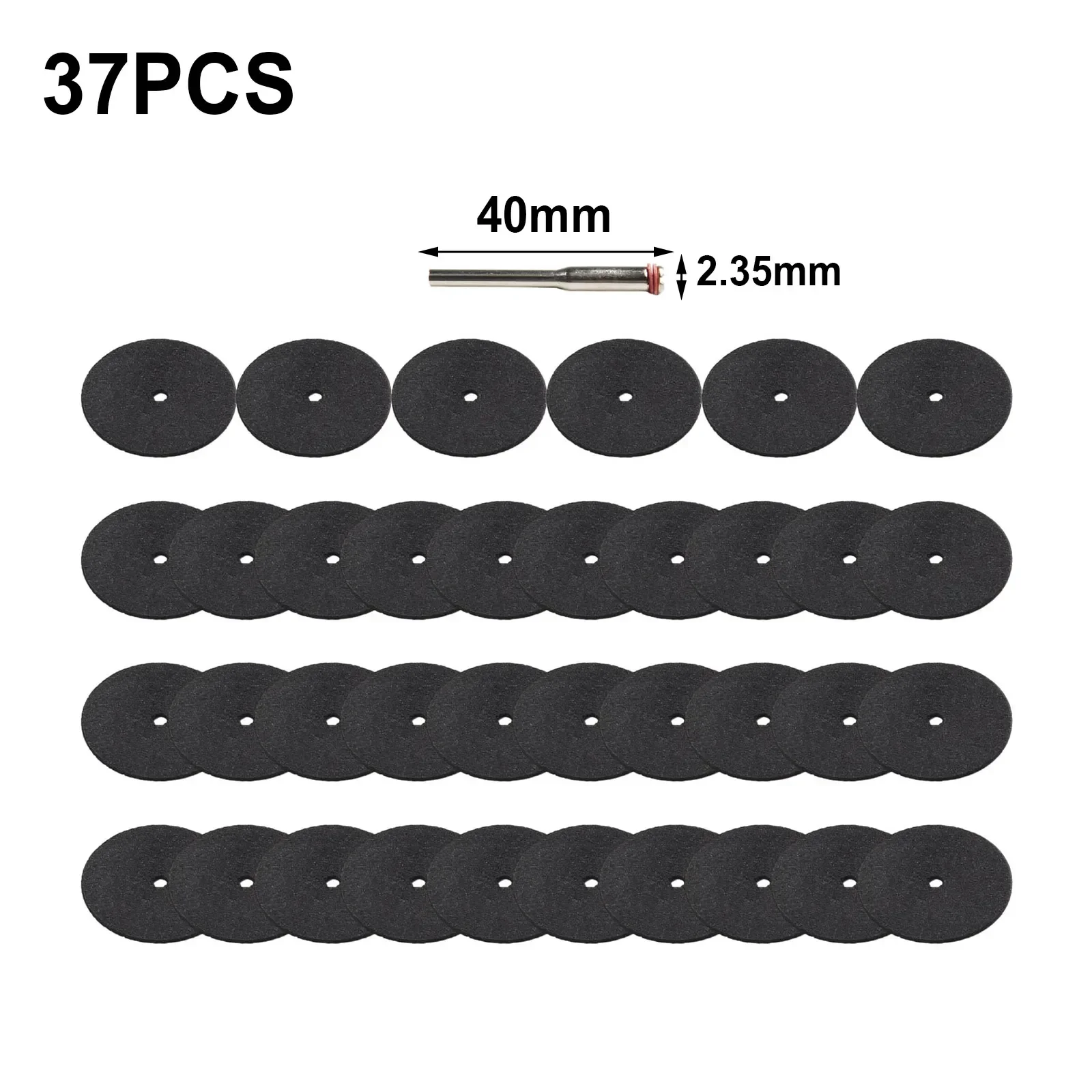 

36pcs/set 24mm Abrasive Cutting Disc With Mandrel Resin Cutting Wheel Saw Blade Rotary Tool Power Tools Polishing Pad