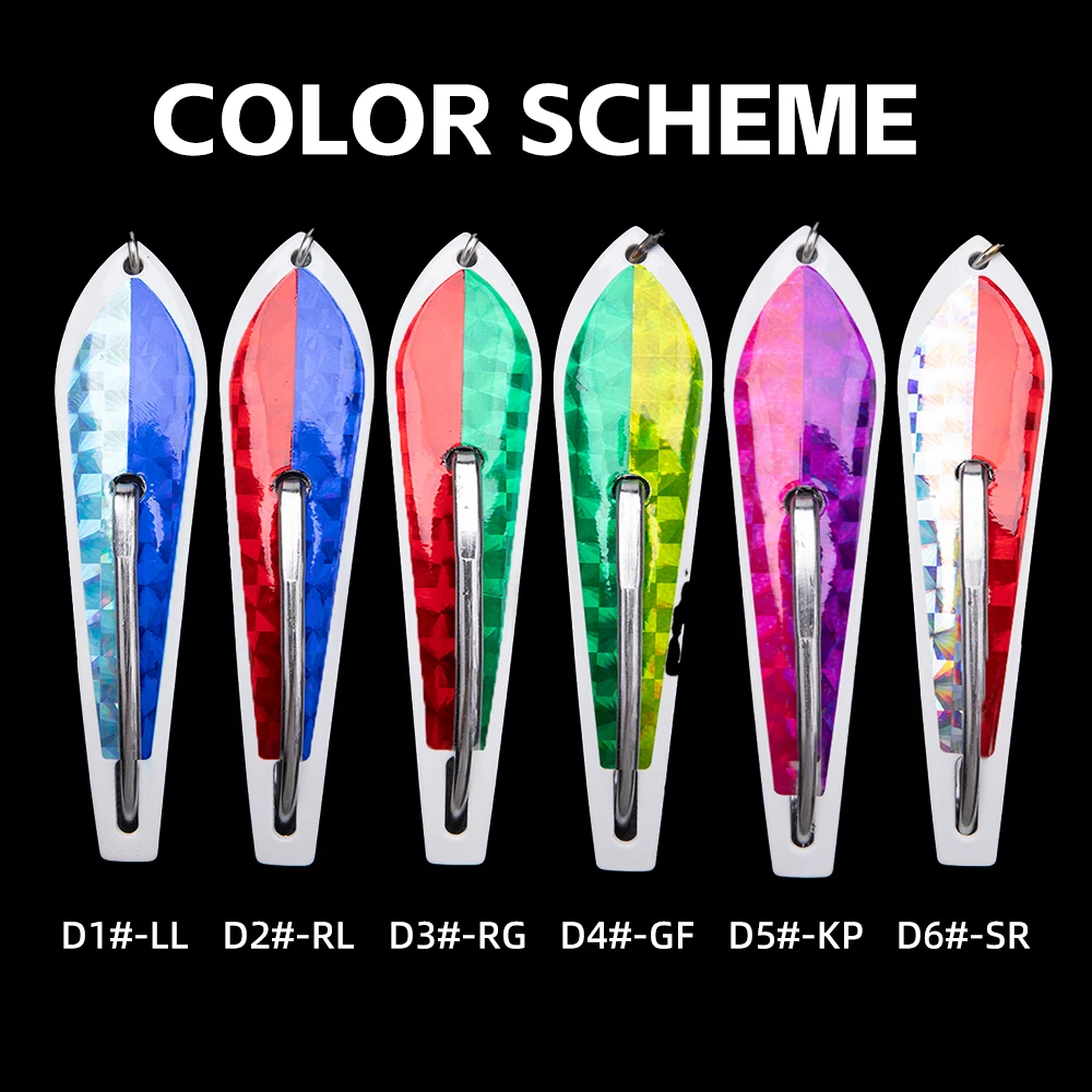 Trolling Spoons Lures Stainless Steel Mackerel Drone Spoons Saltwater Spinner Trout Spoon Lures Jig Hook Fishing Lures