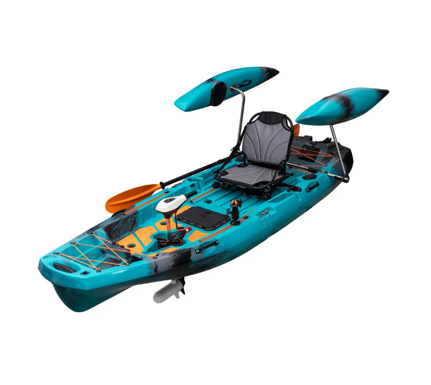 Heavy Duty Kayak Outrigger Stabilizer Set Adjustable Plastic Pontoon Floats for Canoe Fishing Boat Standing Support & Balance