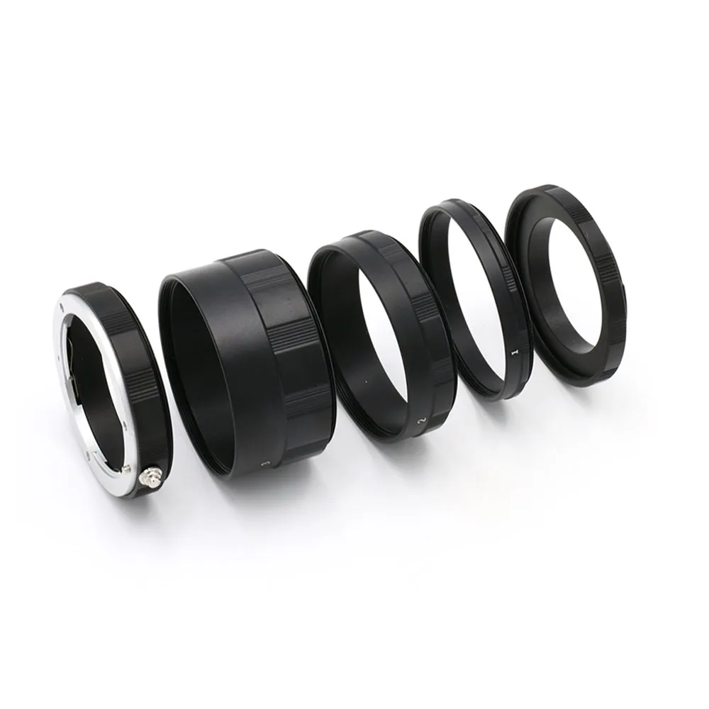 5 في 1 ماكرو تمديد أنبوب محول حلقة ل M4/3 M43 MFT باناسونيك لوميكس GX7 GF6 GH3 G5 GF5 GX1 GF3 G3 GH2 G2 GF2 G1 GF1 G10