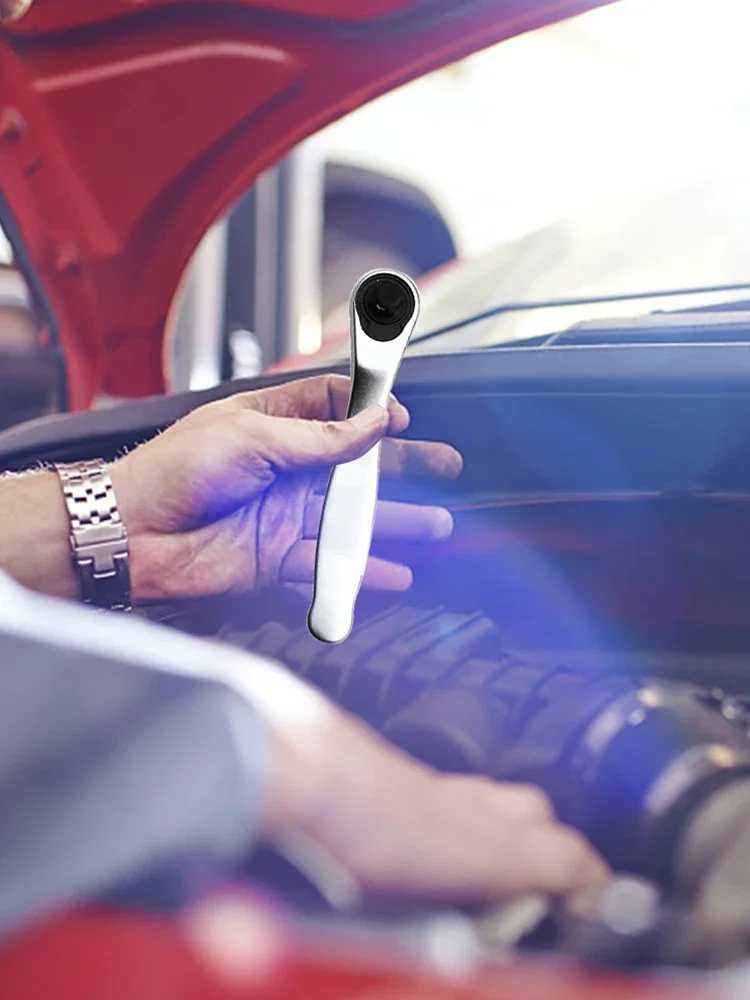 2 in 1 mini chiave a cricchetto da 1/4 pollici cacciavite a doppia testa girevole veloce 72 denti cacciavite bit driver chiave a cricchetto