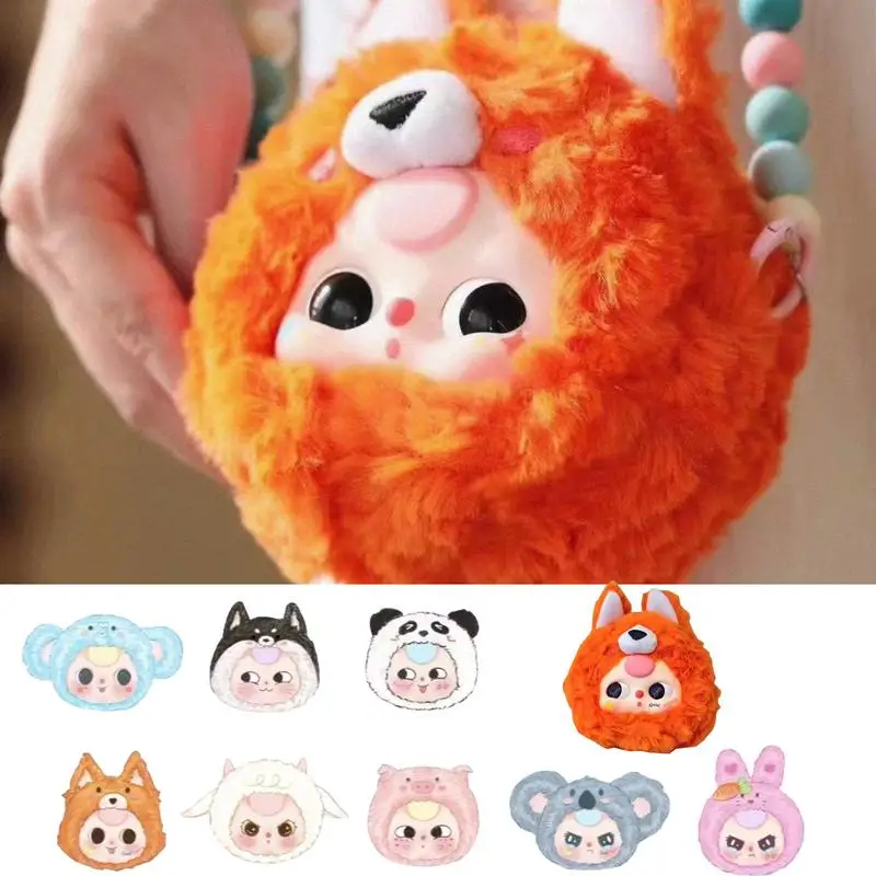 Cartoon Plush Purse Animal Coin Pouch Cute Cartoon Plushie Bag Cartoon Coin Pouch With Zipper Fuzzy Small Wallet For Travel