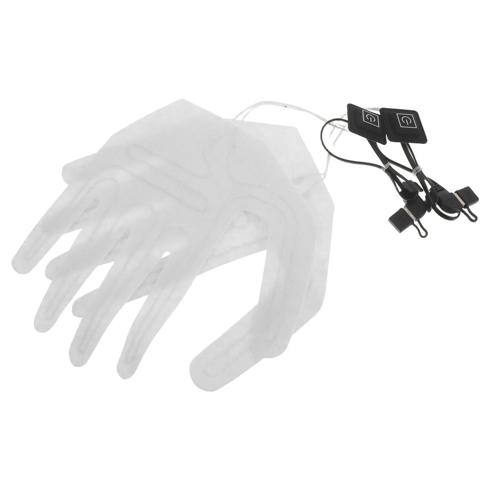 

2Pcs Full Finger Electric Heating Pad for Gloves Heated Glove Core Insert with Switch Thermal Heating Sheet Energy Efficient