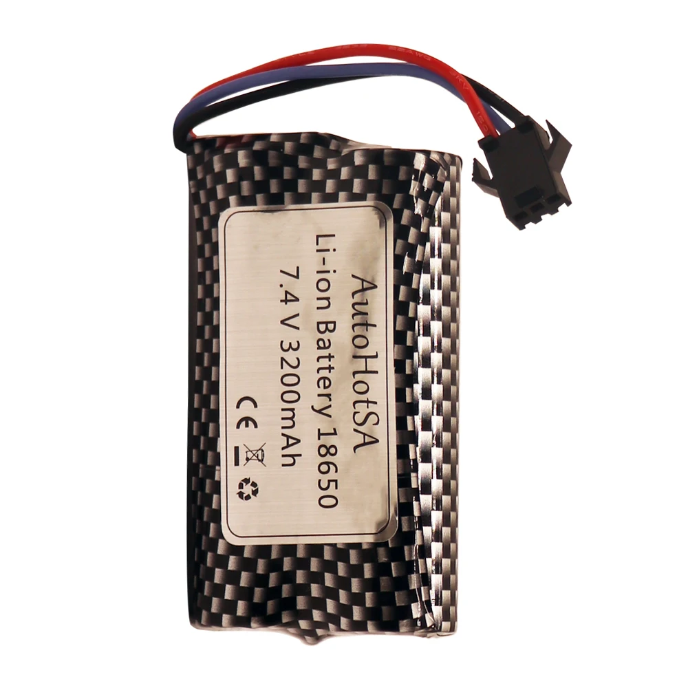 SM-3P wtyczka 7.4V 3200mAh bateria Lipo do zegarka wykrywanie gestów skręcona samochód kaskaderski zdalnie sterowany akcesoria do zabawek 7.4v 2s