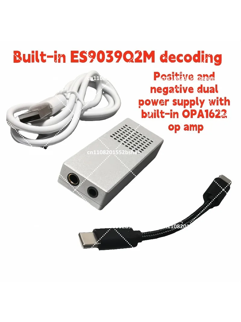 Balanced Decoding Headphone Amplifier OPA1622 Small Tail Sound Card Supports DSD256 PCM384K HiFi Audio
