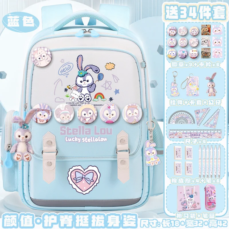 Disney New StellaLou Student Schoolbag zaino impermeabile antimacchia di grande capacità Casual e leggero