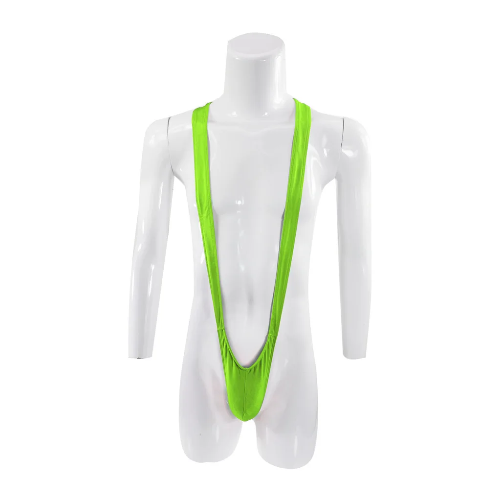 Men Exotic Bodysuit Underwear Sexy Lingerie V Type Strap G String One-piece Thong Panties view 6
