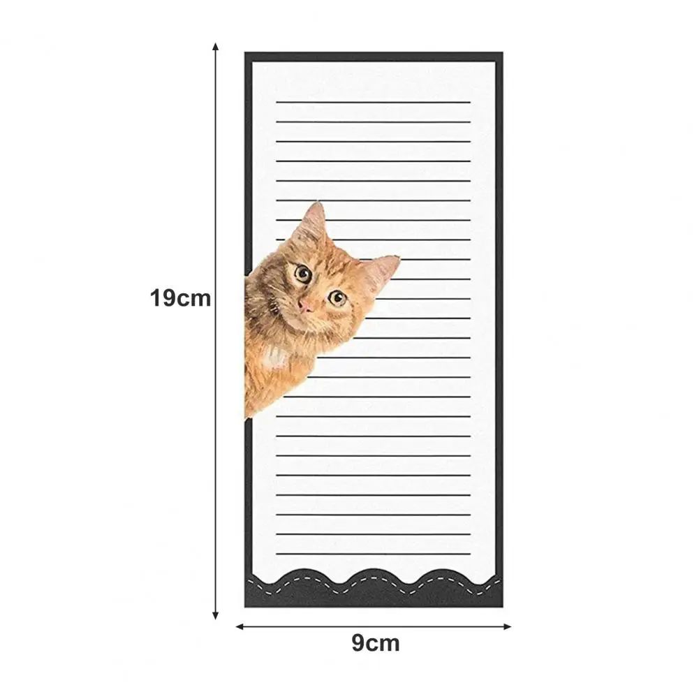 漫画の磁気メモ帳メモ帳、listhome時間節約メモ帳、冷蔵庫用ランニングメモ帳、To-do memos、6pcs