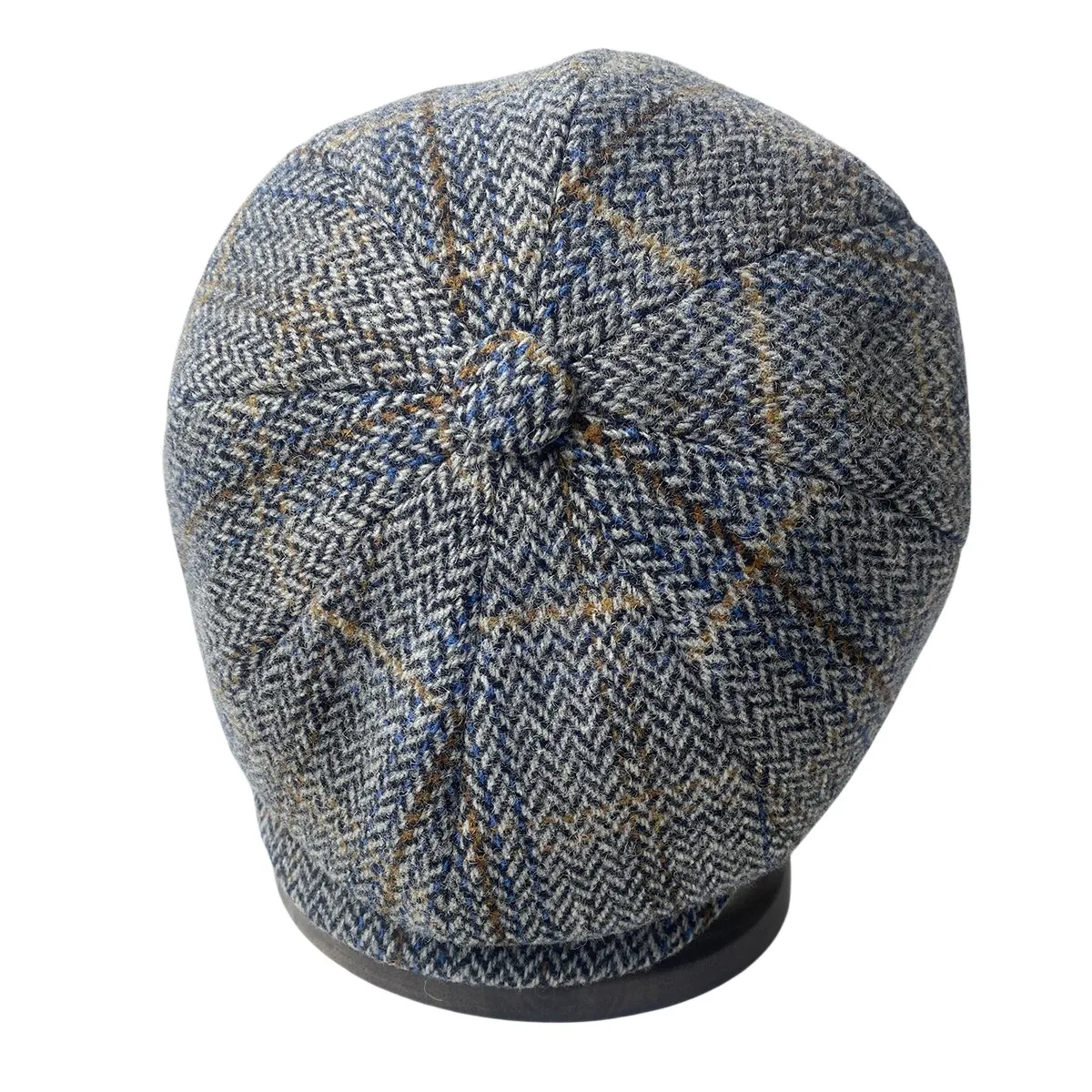 Wool Tweed Newsboy Cap Hringbone British Gatsby Cap Men Women Retro Hat Driver Flat Cap for Male Vintage Beret BJM42