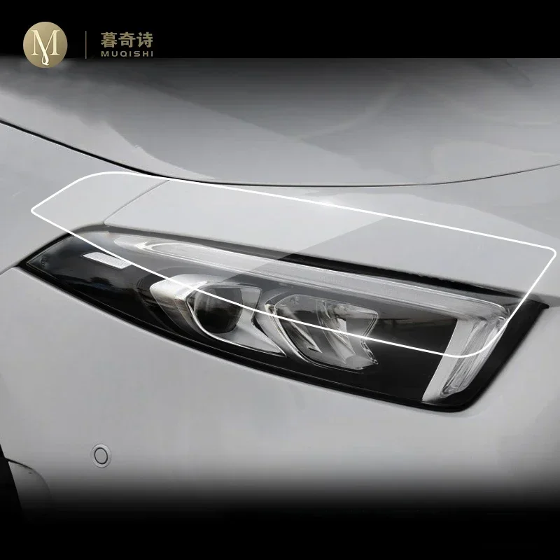 

For Mercedes-Benz Class-A 2019-2023 Car Exterior Headlight Anti-scratch TPU Protective film Anti-scratch Repair film Accessories
