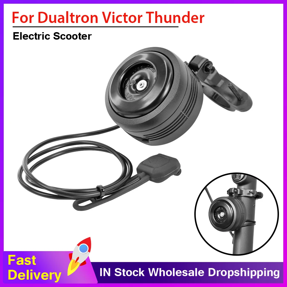 

USB Rechargeable Horn Electric Bell With Alarm Anti-theft Waterproof E- Scooter for Dualtron Victor Thunder2 Storm Achilleus