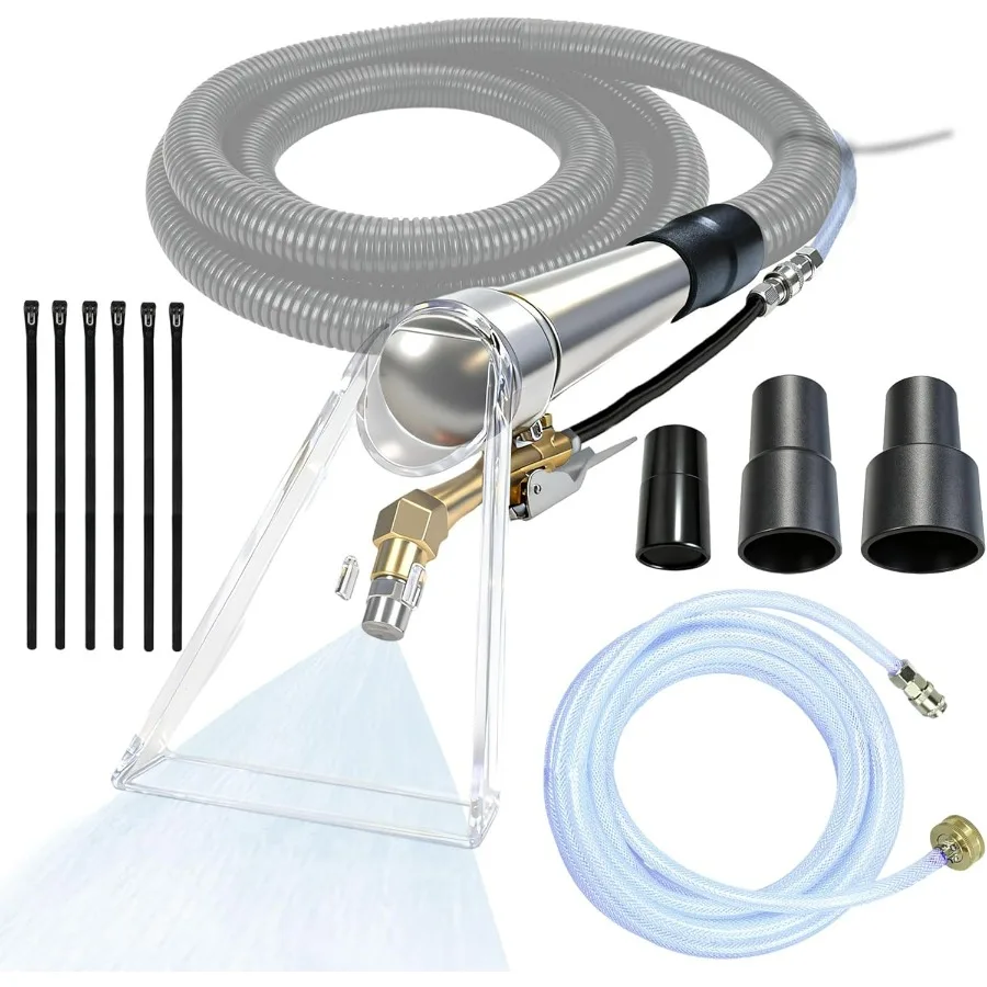 

Universal Fit Any Brand‘s Shop Vac Extractor Hose Kit Better Attachment Wet/Dry Vacuum Adapters for Carpet Cleaning Upholstery &