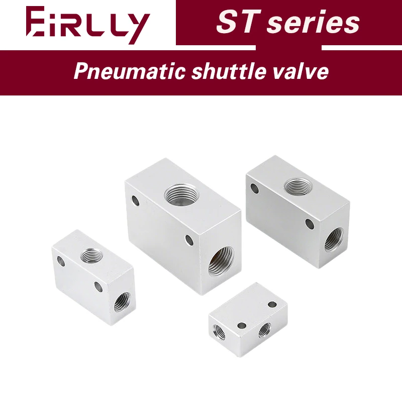 ST-01/02/03/04 Pneumatic Shuttle Valve, Shuttle Valve, Flow Control Valve, Pneumatic Control Valve Replacing KS-06/08/10/15
