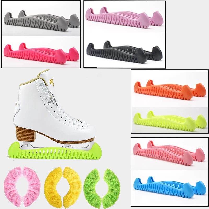 

Stretchable Figure Skating Blade Covers TPU Soft Blade Guards for Ice Skates Adjustable Protective Covers for Figure Skates