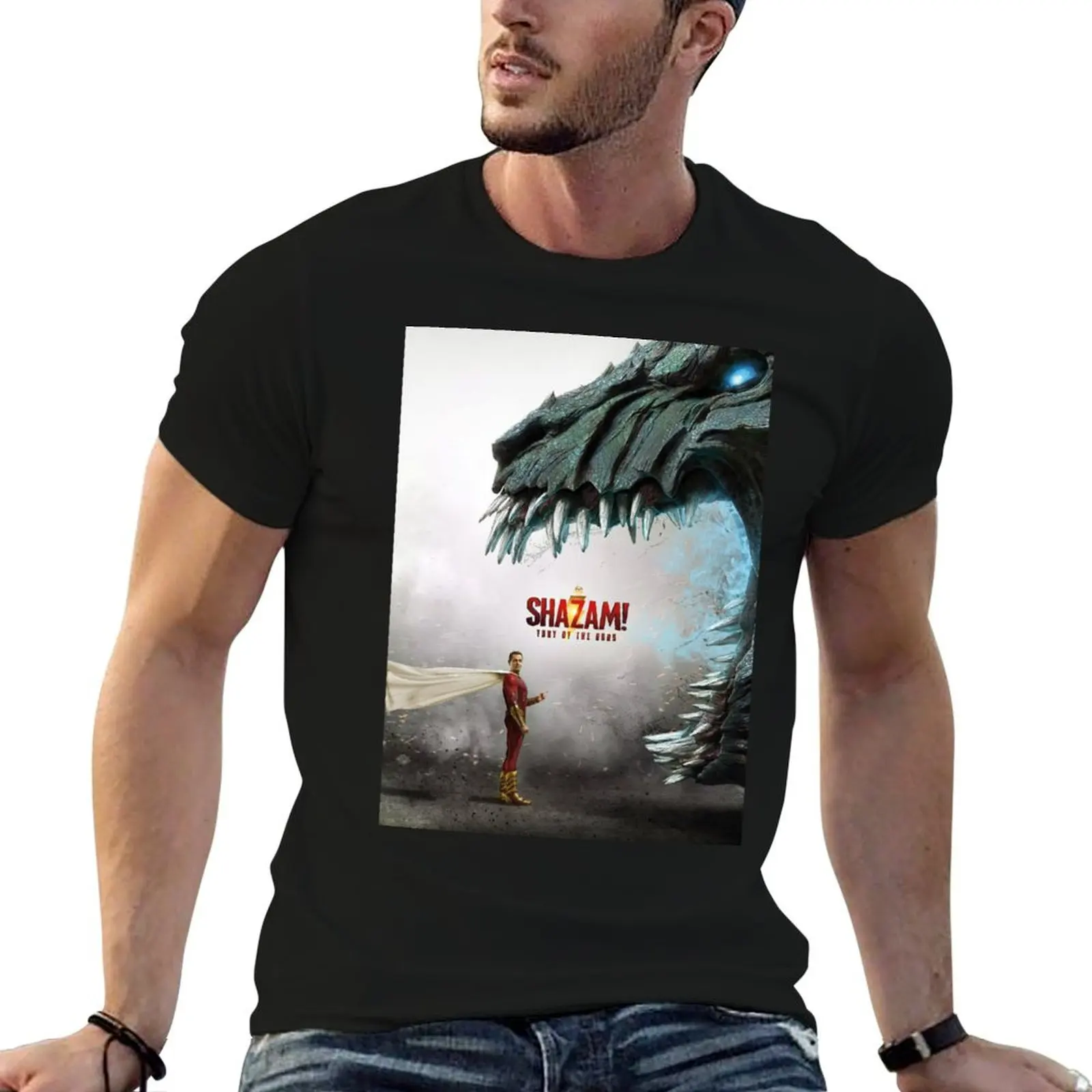 Billy batson - shazam - Shazam movie (2023) poster T-Shirt Plus Size Street Style Tee