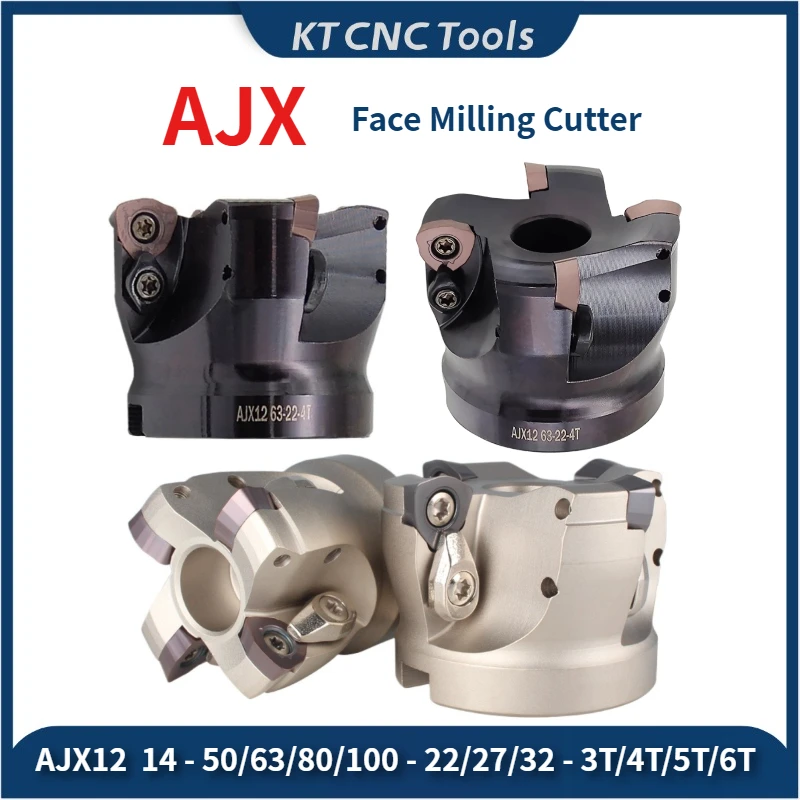 

CNC Lathe AJX12 AJX14 Fast Forward To The Face Milling Cutter Head 4T 5T 6T Hard Milling Cutter Disc Use For JDMW Milling Insert