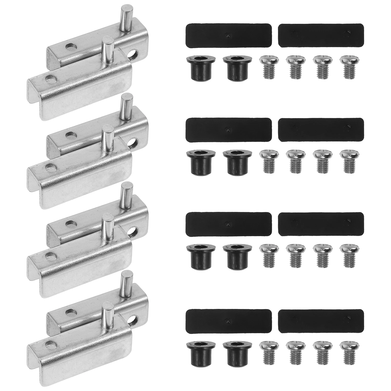 

1 Set Glass Door Hinge Durable Metal Hinges For Shower Room Bathroom Doors Smooth Quiet Operation Reliable Grip Hardware Clamp