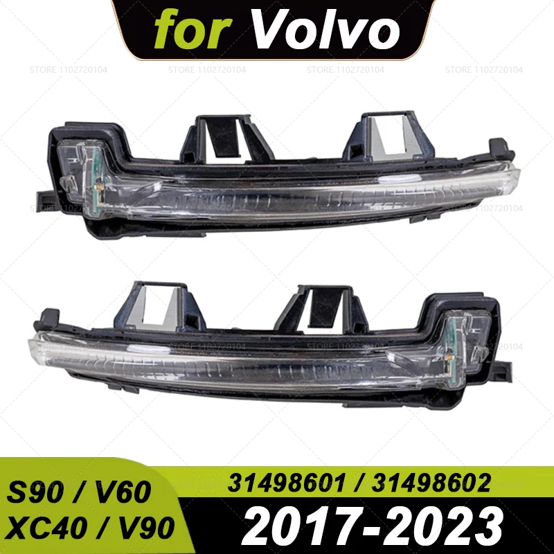 

Для Volvo V60 V90 S90 XC40 левая и правая пара светодиодных последовательных динамических боковых зеркал, мигалка, указатель поворота 31498601 31498602