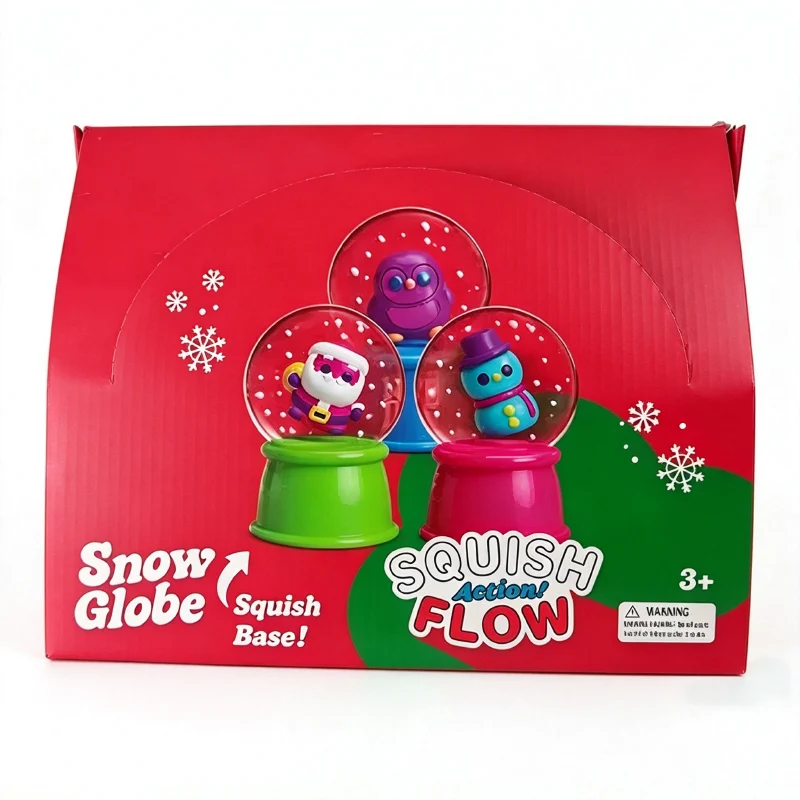 Hot New Product NeeDoh Squish Flow Snow Globe Crunch Stress Relief Toy Squeeze Toy Nice Cube Sensory Toy for Adults Gifts