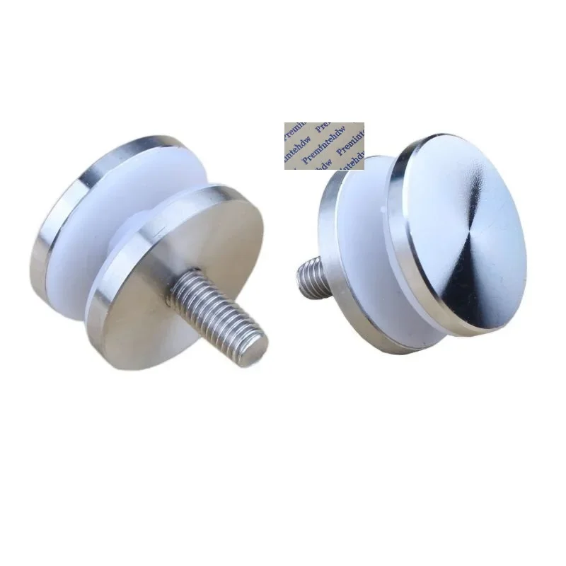 10Pcs SUS304 Round Mirror Acrylic Sign Standoff Fastener M8 M10 Threaded Bolt