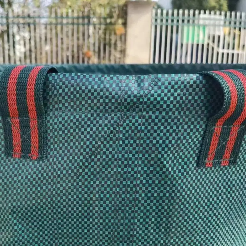 Tas taman dengan pegangan yang diperkuat Tanah Tugas Berat Kantong Limbah Berkemah Kantong Sampah Daur Ulang Untuk Daun Rumput