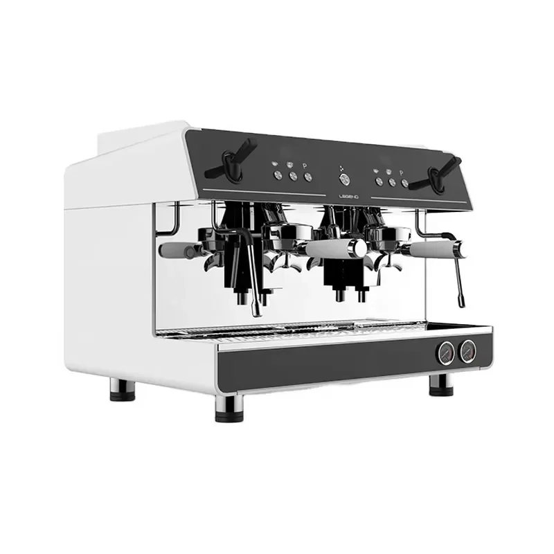 New Style Large Industrial Semi Automatic Espresso Coffee Machine With Pressure Gauge For Coffee Shop Cafeteria Pub