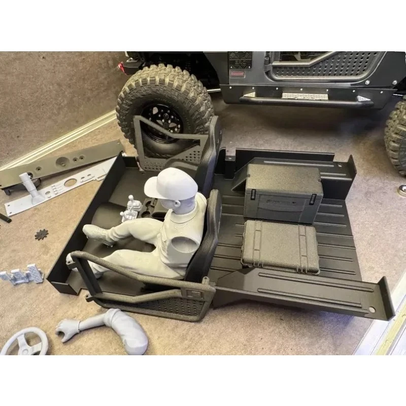 

Interior Kit Simulation Interior with Seats & Figures for Axial SCX10 III 1/10 RC Crawler CJ-7 Realistic Interior for Body Shell