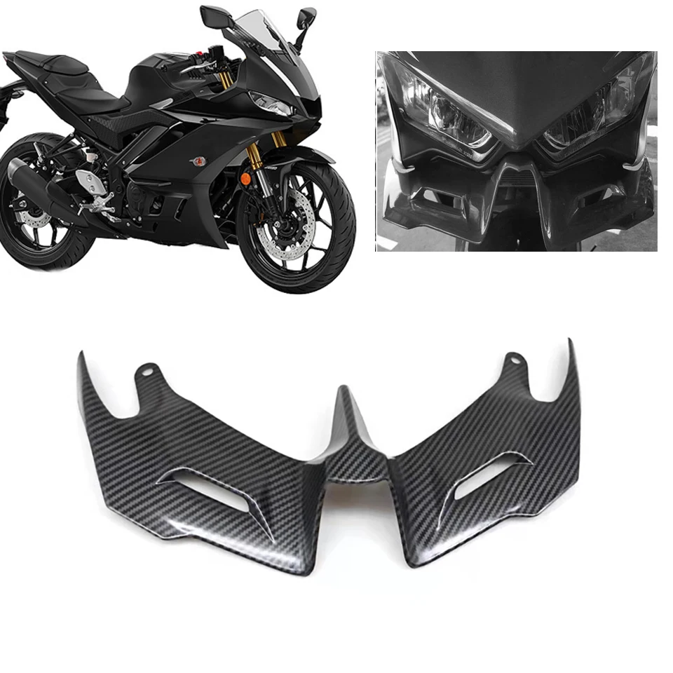 

Fits for Yamaha YZF R3 R25 YZF-R3 ABS 2015 2016 2017 2018 Motorcycle Front Beak Nose Extension Aerodynamic Wind Wing Spoilers