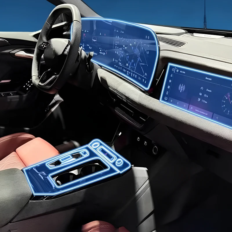 

For AudiQ6L/S6Etron 25-26interior protection Dashboard Multimedia GPS Navigation Transparent Scratch-Resistant Film Modification