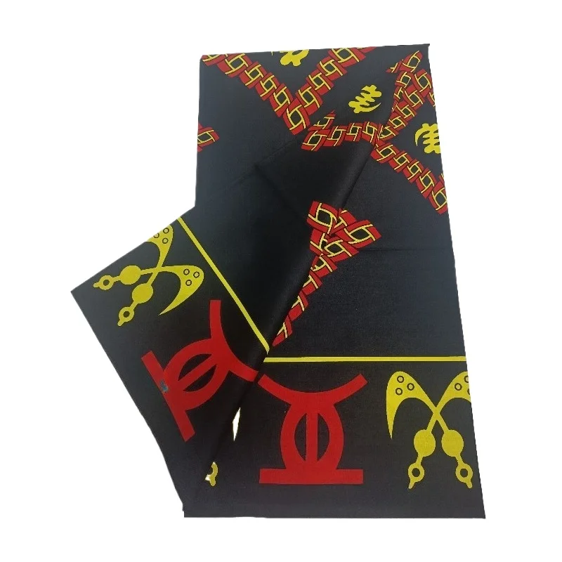 6yards Latest African Wax Fabric 100% Cotton Nigerian Ankara Wax Fabric Block Prints Batik Dutch Cloth 2026 Women Sewing