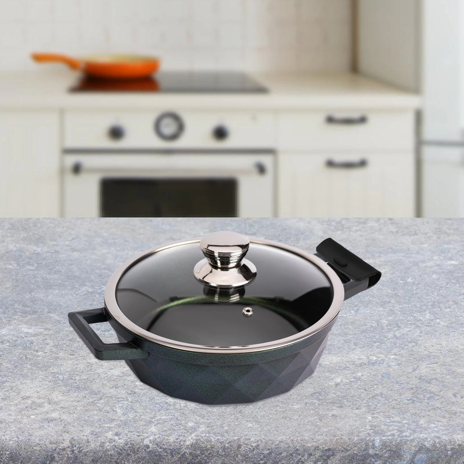 

2pcs Silicone Handle Cover For Cast Iron Skillet Heat Resistant Non-Slip Pan Grip Sleeve Easy Clean Dishwasher Safe Pot Holder