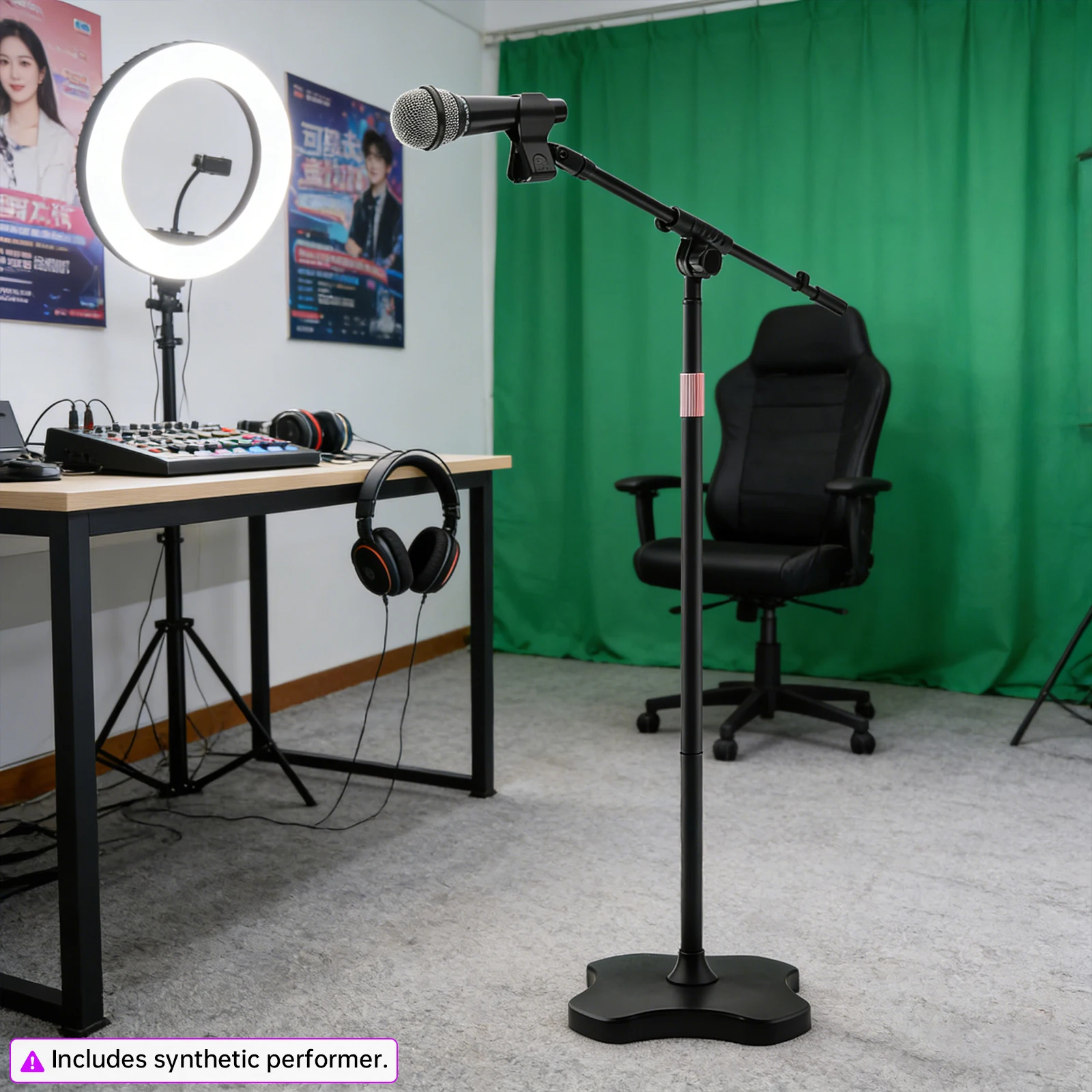 46-72 inch Adjustable Micropho - đánh giá và giá Microphone Stand Boom Arm Floor