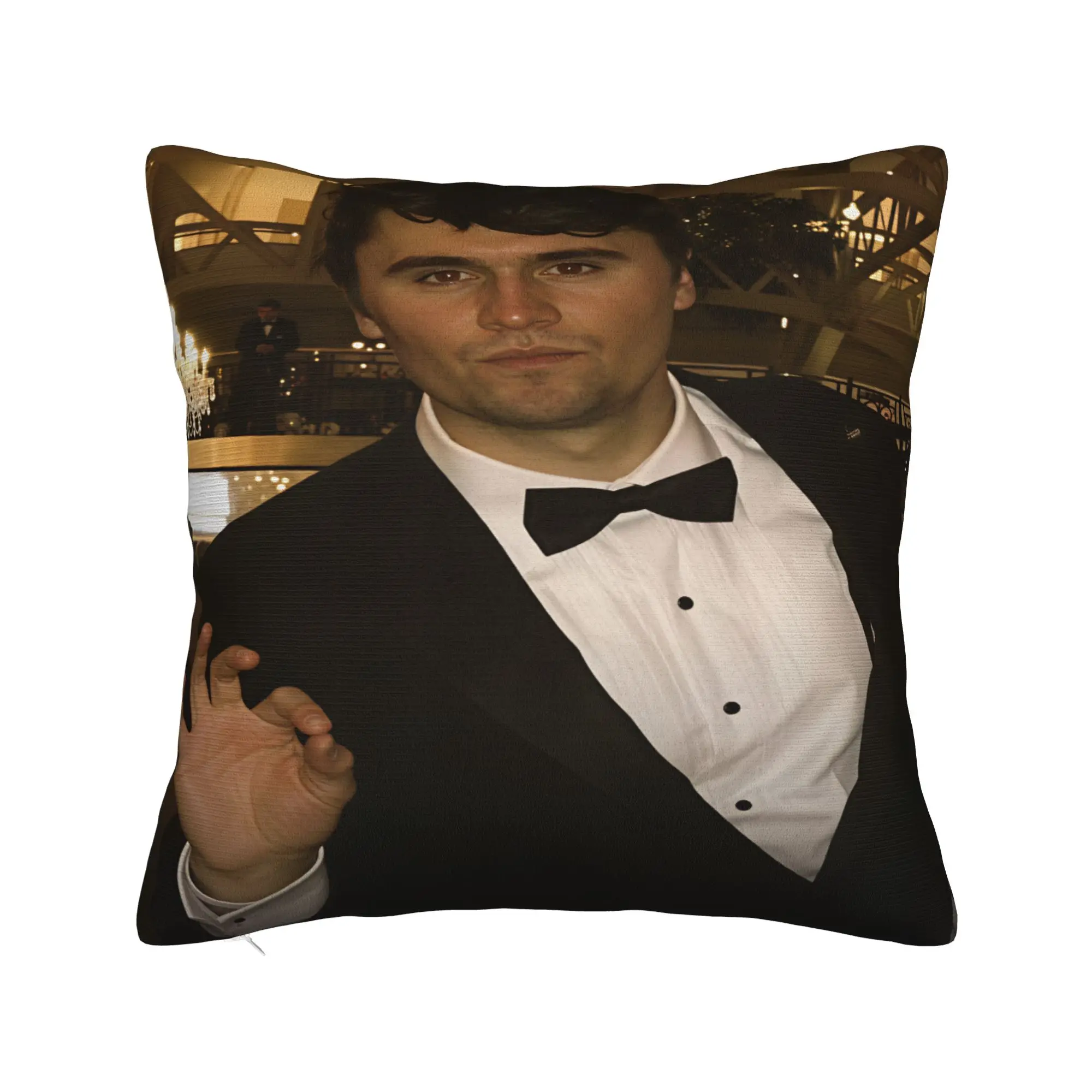 Pillow Cover Charlie Kirk Gala Tuxedo  Fashion Pillow Case For Office Car Home Decor Pillowcases