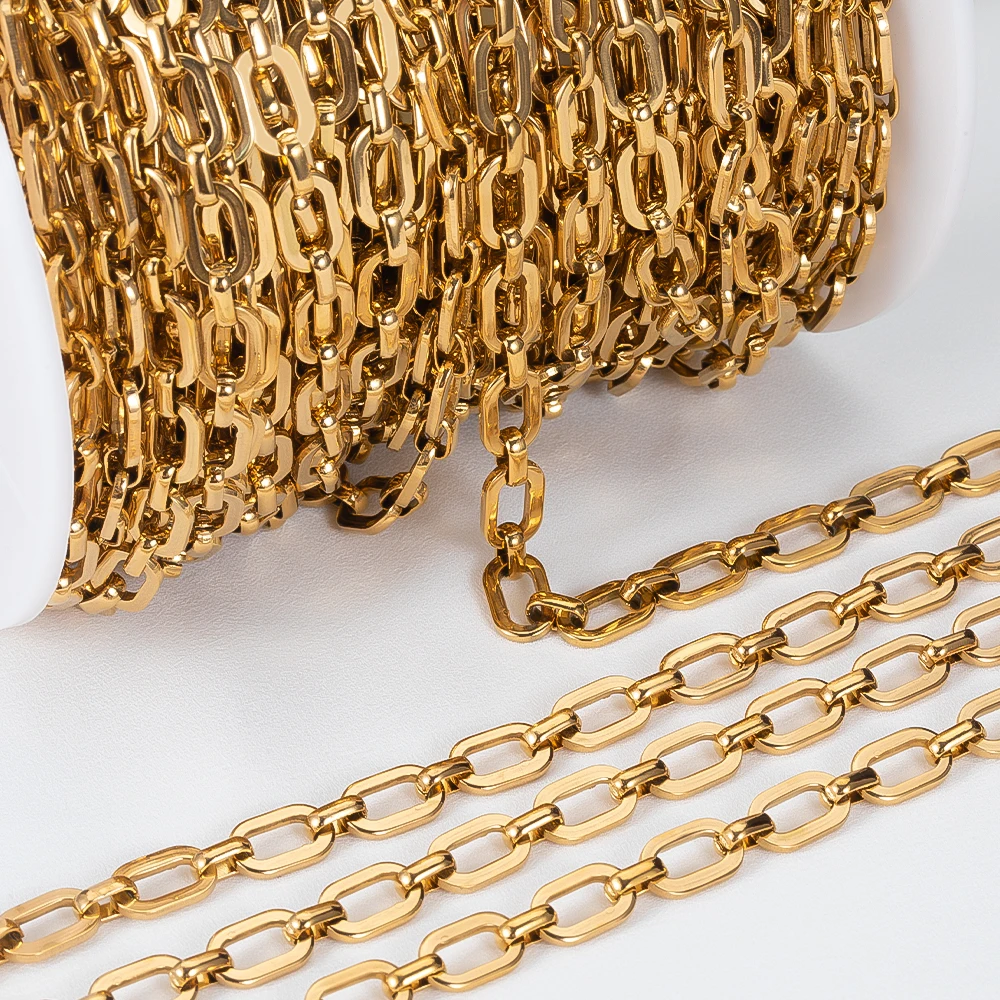 

1 метр квадратная цепочка из нержавеющей стали для ожерелья, браслета, принадлежности для изготовления ювелирных изделий своими руками