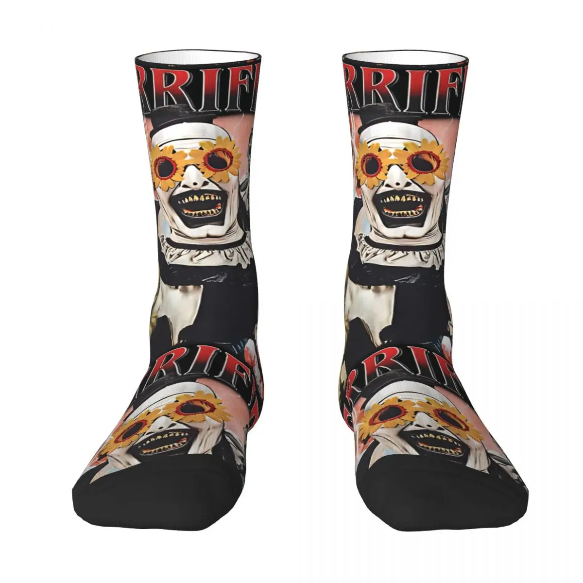 Stoking Vintage Terrifier Terbatas Kaus Kaki Pria Kaus Kaki Kawaii Sejuk Kaus Kaki Desain Anti Selip Luar Ruangan Musim Gugur Ide Hadiah