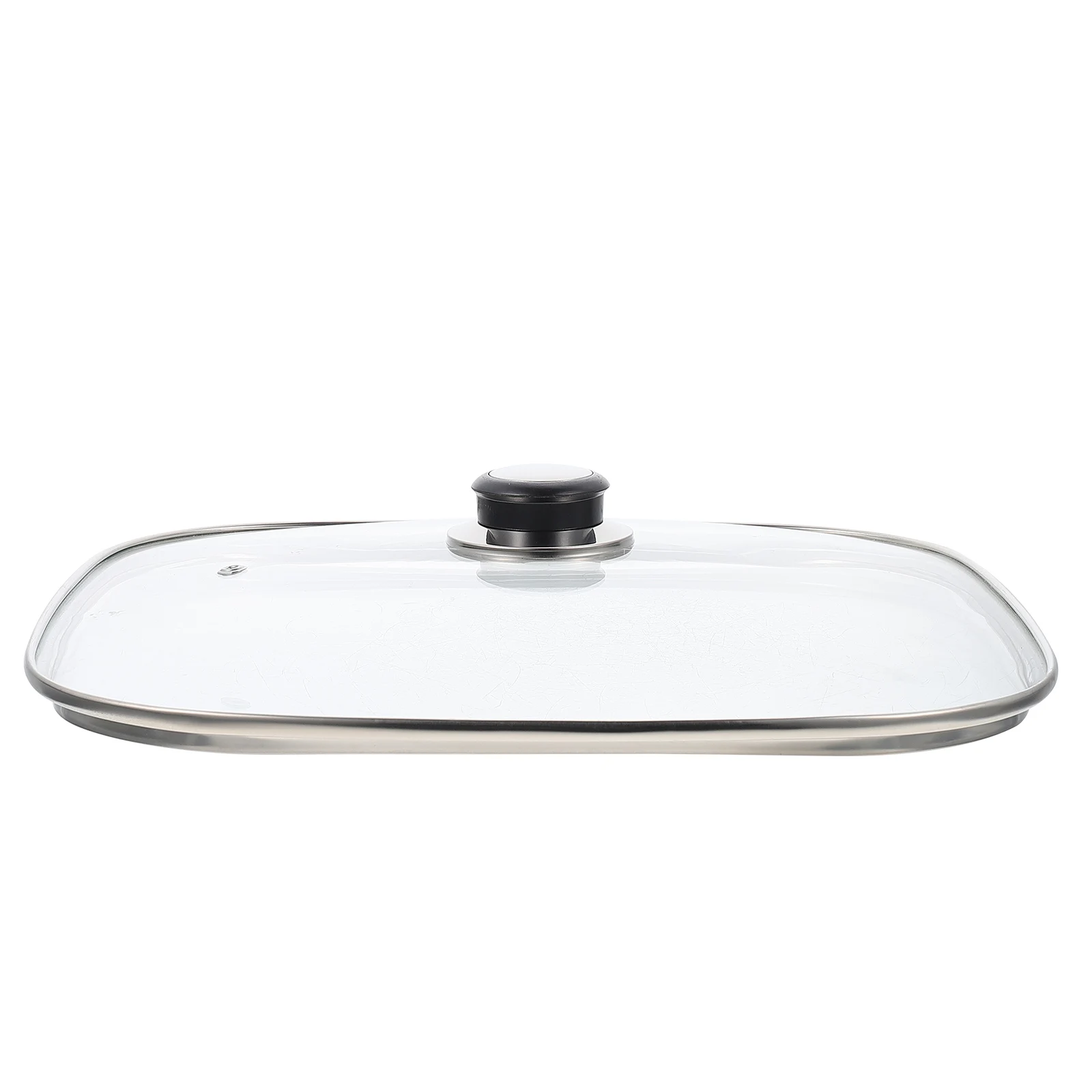 

Electric Food Warmer Glass Cover Lid for Pan Heat-resistant Pot Universal Skillet Griddle Bread Frying Convenient Standing with