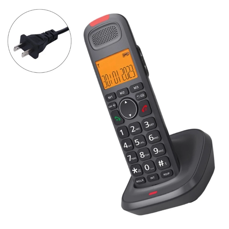 D1015 Cordless Phone Desktop Telephone Fixed Wireless Phone for Convenient Communication Home Wholesale